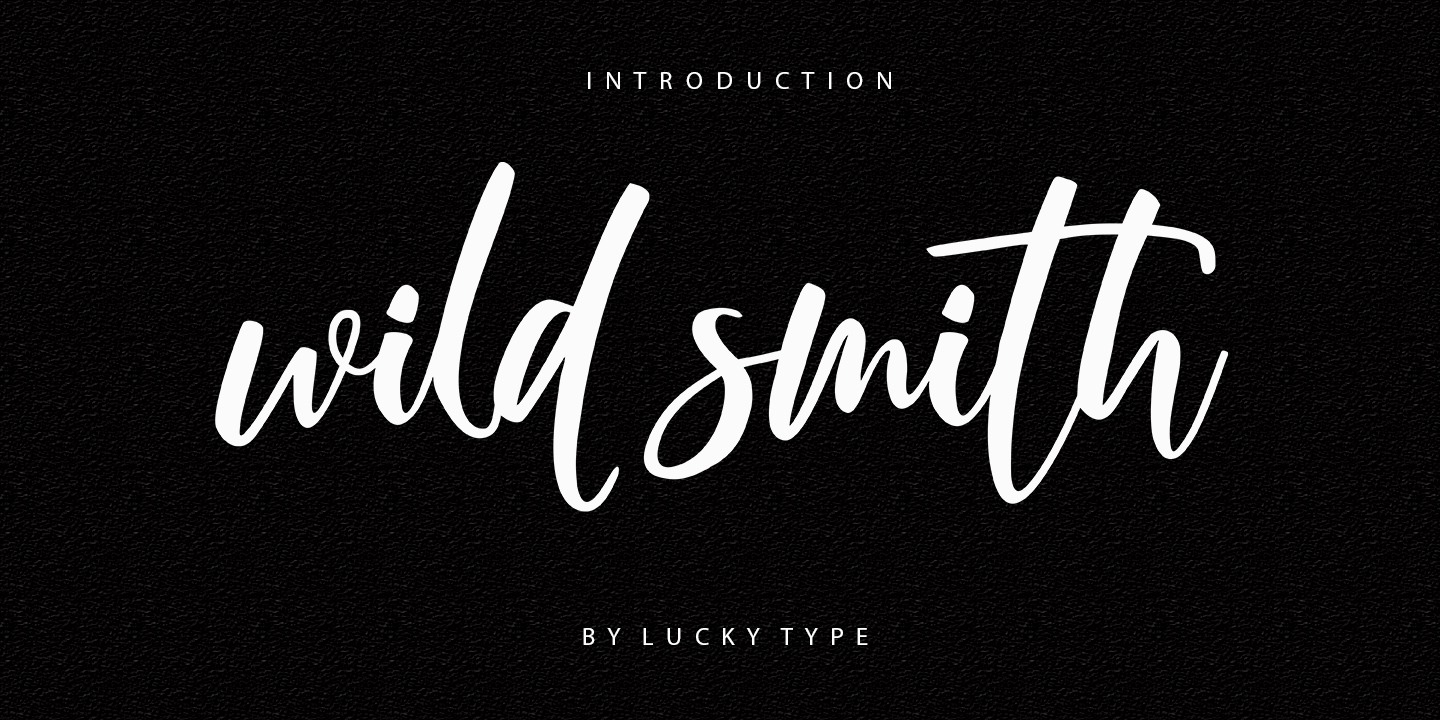 Пример шрифта Wild Smith